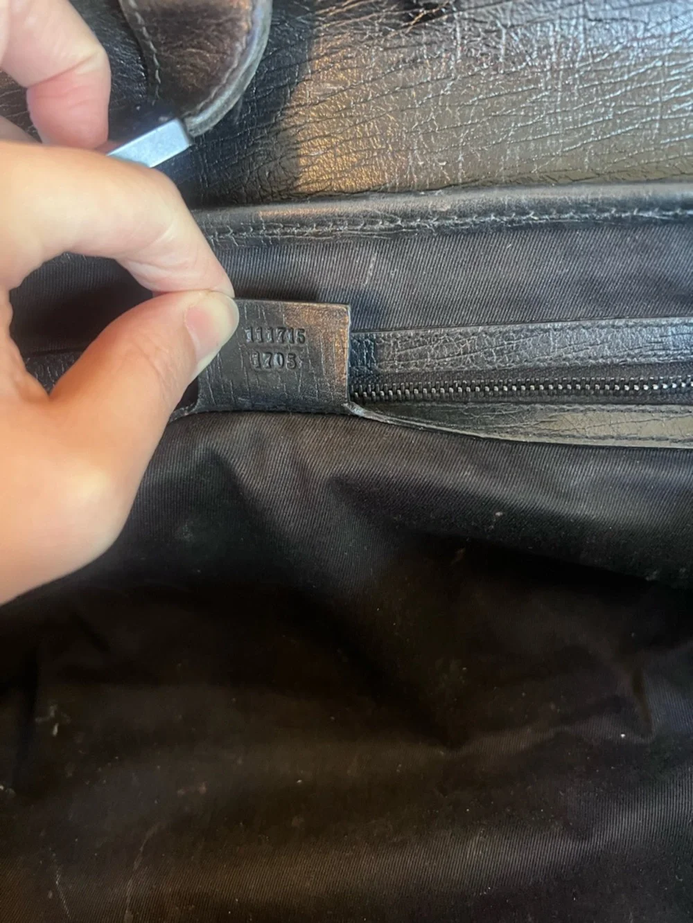 Gucci Vintage Bamboo Bullet Black GG Leather Canvas Bag - Picture 8 of 8